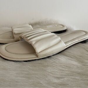 J. Crew Cream Slide Sandals